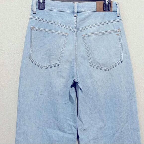 Madewell The Perfect Vintage Wide Leg Crop Jeans Size 25 in Fitzgerald Wash - Picture 12 of 14
